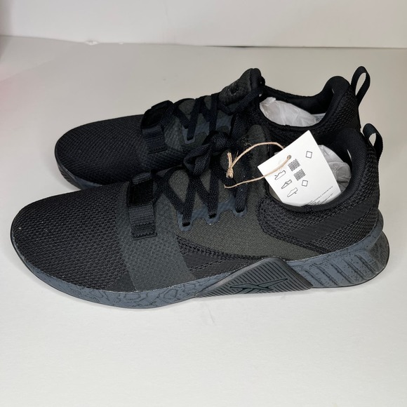 Reebok Shoes Flashfilm 2.0 Black Cross Training Athletic New 10